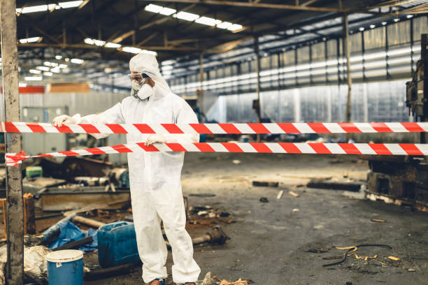 Professional Unattended Death Cleanup technician working in Edward, NC